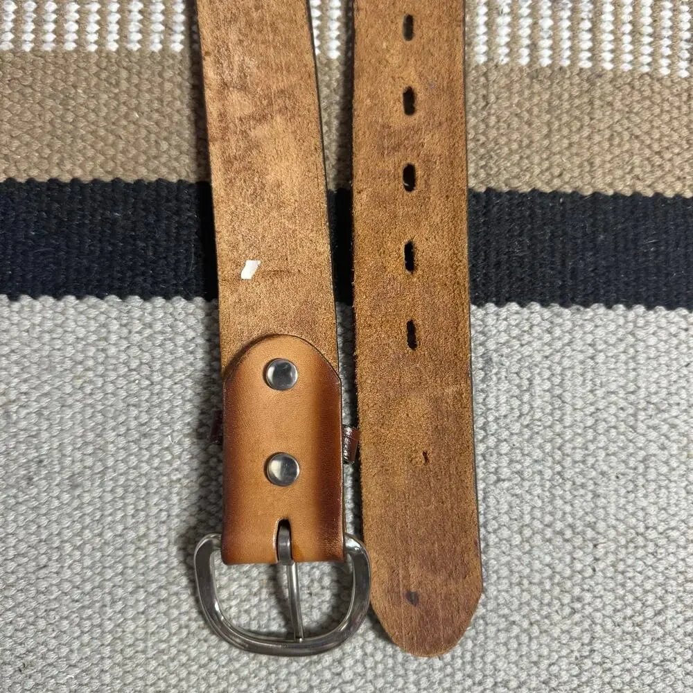 Brazos Joe Belt Co Eagle Sunset Tooled‎ Leather Western Men Belt USA America 40